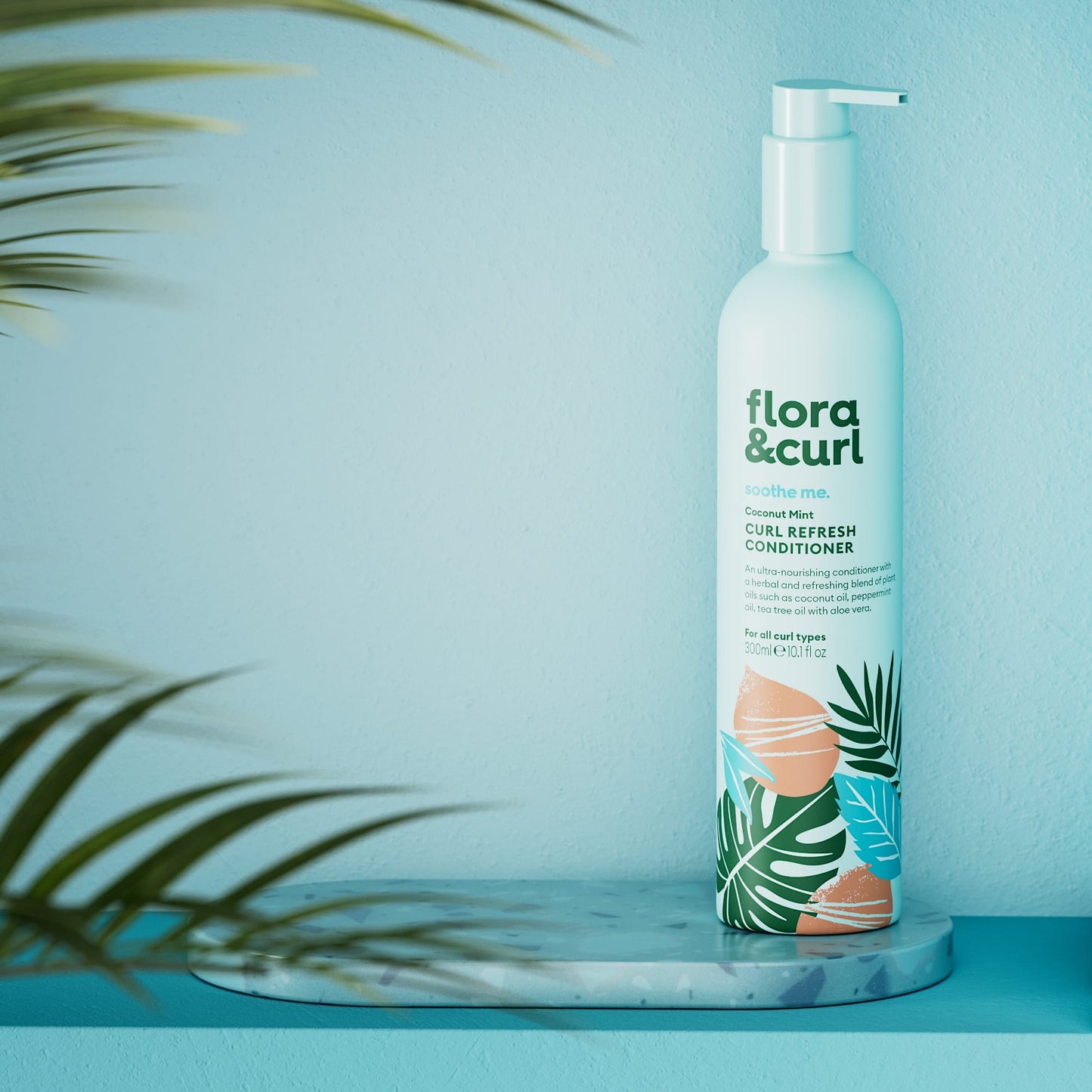 Flora & Curl Coconut Mint Curl Refresh Saç Kremi 300 ml