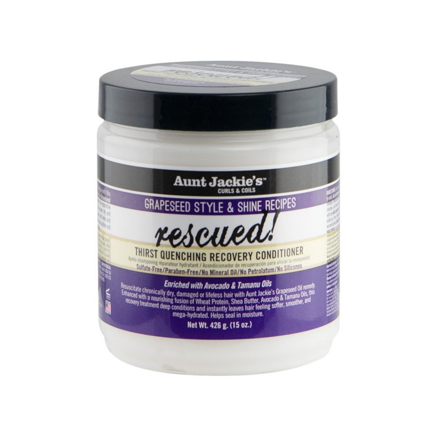 Aunt Jackie's Grapeseed Rescued! Nemlendirici Saç Kremi 426 g