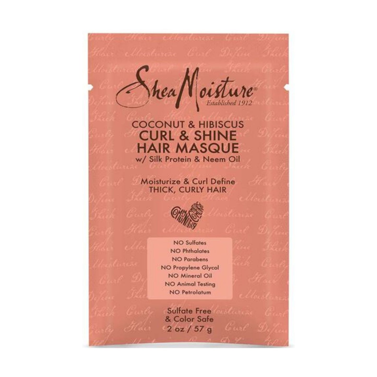 SheaMoisture Coconut & Hibiscus Curl & Shine Saç Maskesi 57 g