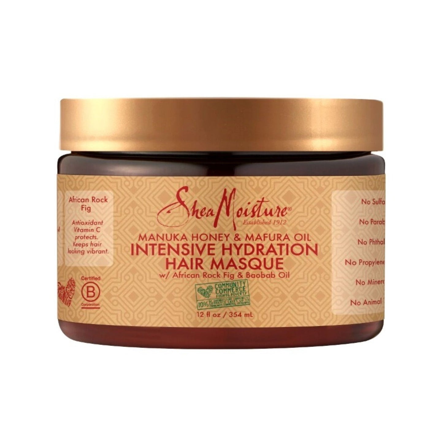 SheaMoisture Manuka Balı & Mafura Yağı Yoğun Nemlendirici Saç Maskesi 340 g