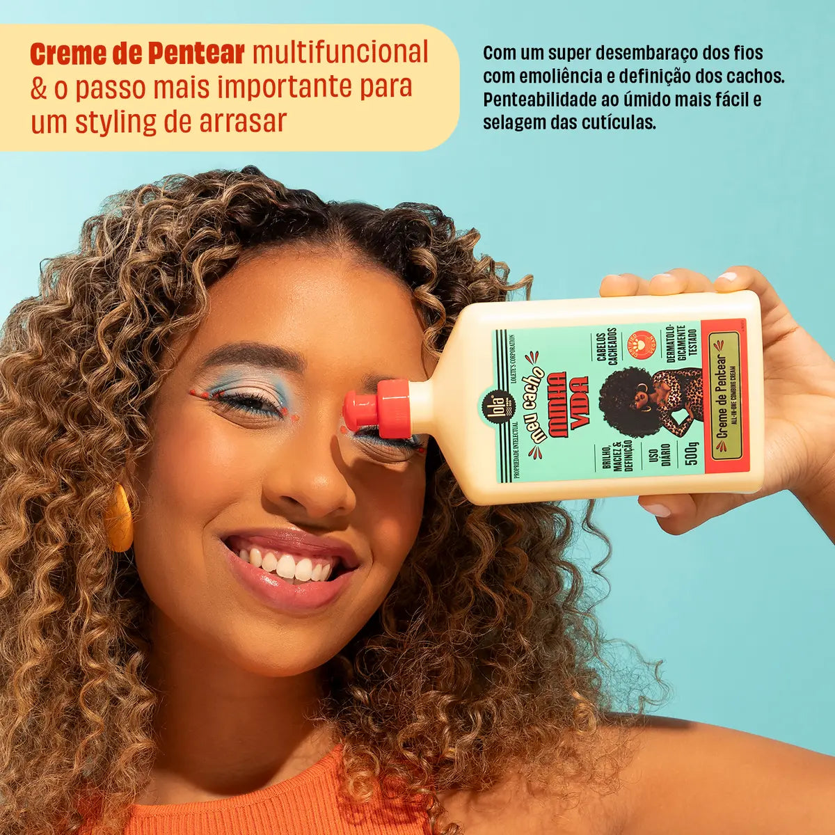 Lola Cosmetics Meu Cacho Minha Vida Durulanmayan Saç Kremi 500gr