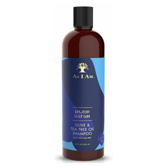 As I Am Kuru & Kaşıntılı Saç Derisi Bakımı Zeytin ve Çay Ağacı Yağı Nazik Temizleyici Şampuan 355 ml