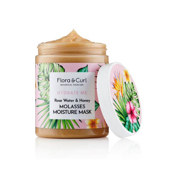 Flora & Curl Rose Water & Honey Molasses Nemlendirici Saç Maskesi 300 ml